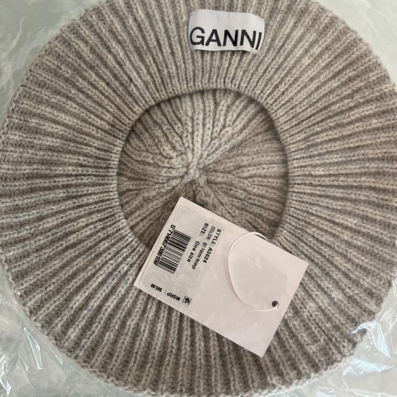 GANNI Beret Paloma Melange Beret - Picture 8 of 8